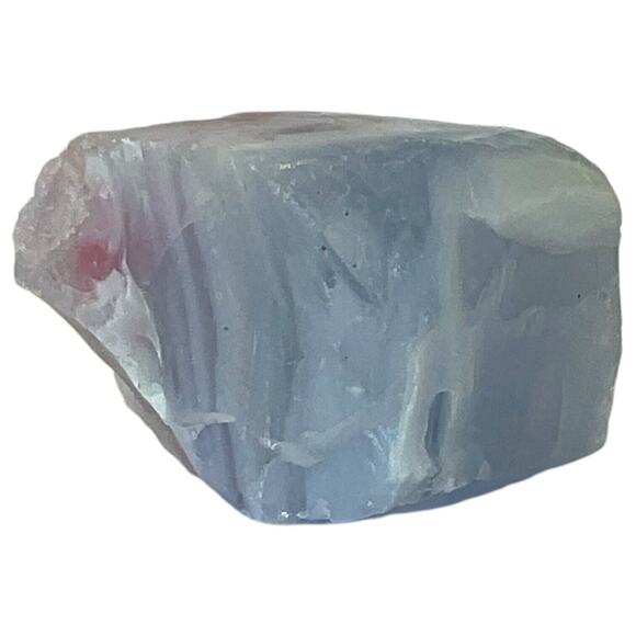 Blue Pink Opalescent Layered Art Glass Cullet Glowing Manganese Slag #5GL16 - Picture 2 of 8